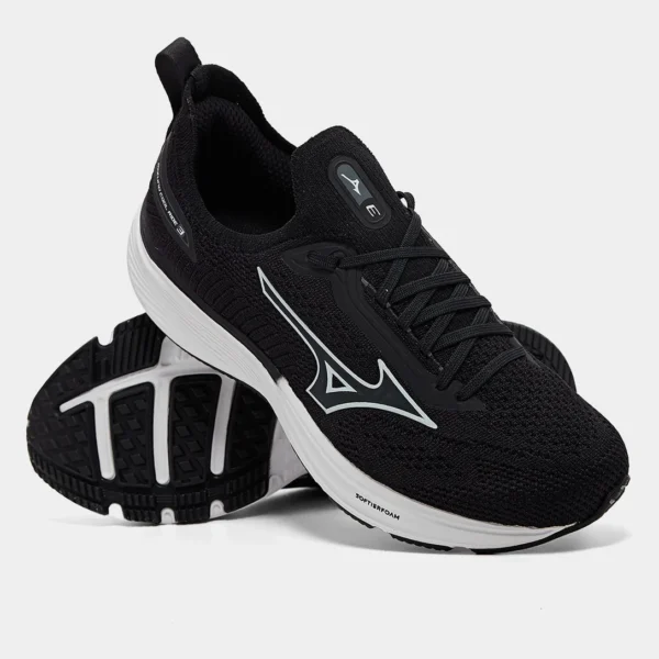 Tênis Mizuno Cool Ride 3 Masculino - Preto+Chumbo