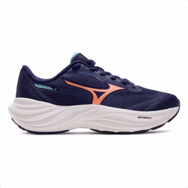 Tênis Mizuno Goya 3 Feminino - Marinho/Papaia