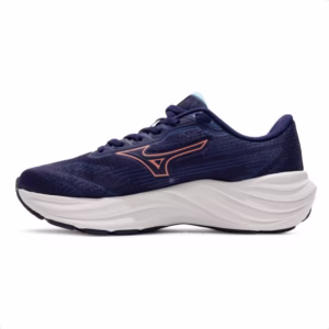 Tênis Mizuno Goya 3 Feminino - Marinho/Papaia - Imagem 4